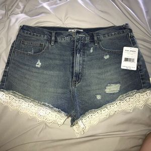 Free People denim shorts